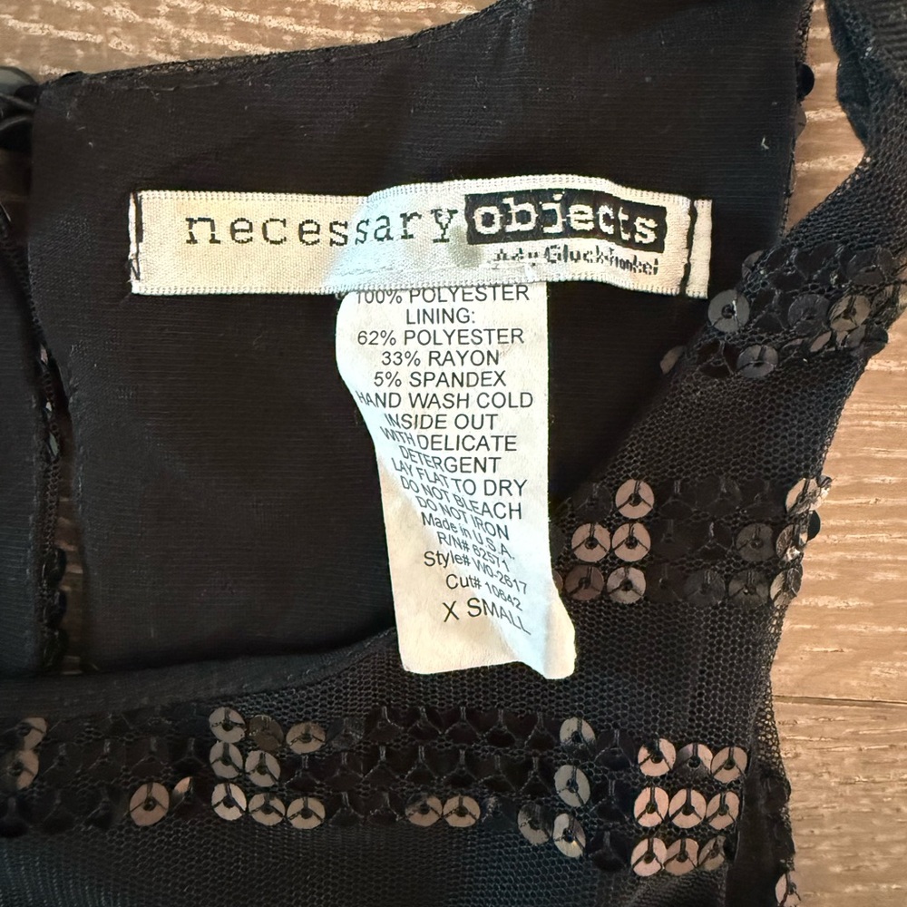 Necessary Objects Black Sequin Halter Mini Dress - image 4